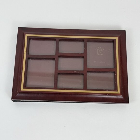 JM Jordan Mark Wood Window-Top Photo Album Rectangular Holds 144 4x6 Photos - Picture 1 of 9